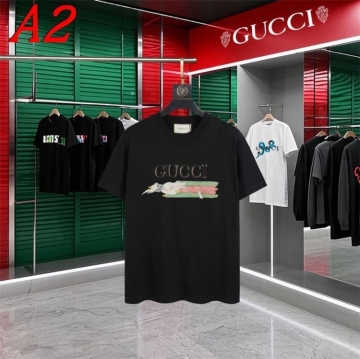  GUCCIグッチ 2025新作 クルーネック 半袖Tシャツ ポジティブ