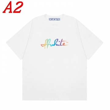 2025新作 OFF-WHITEオフホワイト ラウンドネック 半袖Tシャツ   リラックス感