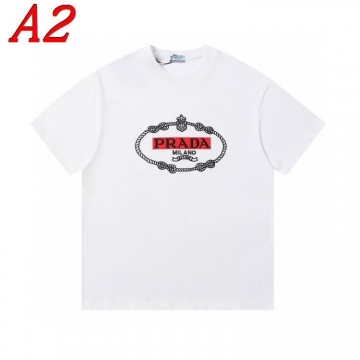  PRADAプラダ 2025新作 クルーネック 半袖Tシャツ ユニーク
