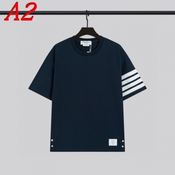 2025新作 THOM BROWNEトムブラウン クルーネック 半袖Tシャツ セレンディピティ