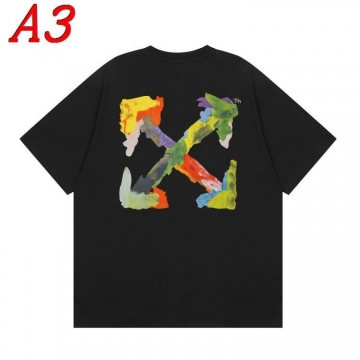 2025新作 OFF-WHITEオフホワイト ラウンドネック 半袖Tシャツ   シンプル
