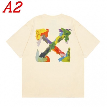 2025新作 OFF-WHITEオフホワイト ラウンドネック 半袖Tシャツ   シンプル