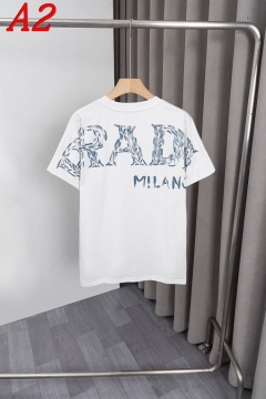  PRADAプラダ 2025新作 クルーネック 半袖Tシャツ ナイト用
