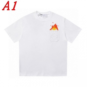 2025新作 LOEWEロエベ クルーネック 半袖Tシャツ ポジティブ