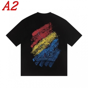 2025新作 CHROME HEARTSクロムハーツ ラウンドネック 半袖Tシャツ   着回し可