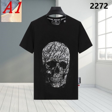 2025新作 PHILIPP PLEINフィリッププレイン ラウンドネック 半袖Tシャツ   フレッシュ