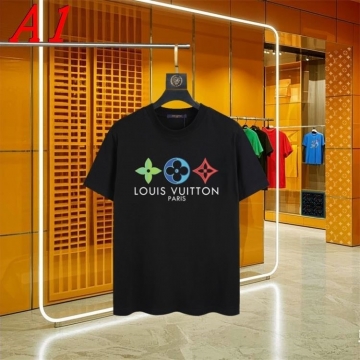 2025新作 LOUIS VUITTONルイヴィトン ラウンドネック 半袖Tシャツ   エモーショナル