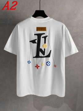  LOUIS VUITTONルイヴィトン 2025新作   ラウンドネック 半袖Tシャツ   クール&カジュアル