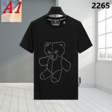 2025新作 PHILIPP PLEINフィリッププレイン ラウンドネック 半袖Tシャツ   シンプル