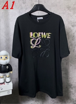  LOEWEロエベ 2025新作 クルーネック 半袖Tシャツ グラフィック