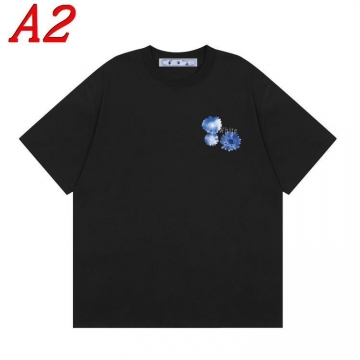 2025新作 OFF-WHITEオフホワイト ラウンドネック 半袖Tシャツ   ボリューム感