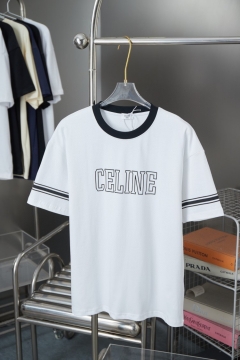 2025新作 CELINEセリーヌ ラウンドネック 半袖Tシャツ   カジュアル