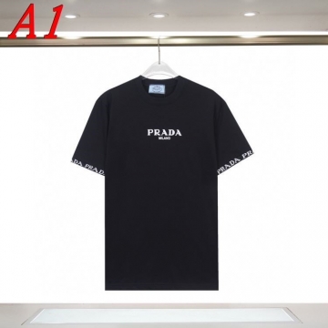 2025新作 PRADAプラダ ラウンドネック 半袖Tシャツ   スローライフ