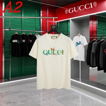  GUCCIグッチ 2025新作 クルーネック 半袖Tシャツ ノスタルジック