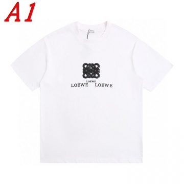  LOEWEロエベ 2025新作   ラウンドネック 半袖Tシャツ   スマート