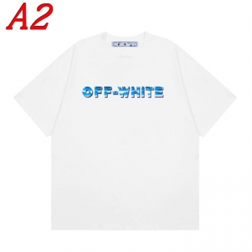  OFF-WHITEオフホワイト 2025新作 クルーネック 半袖Tシャツ ネーム入り