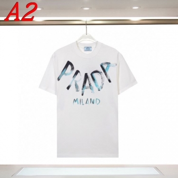 2025新作 PRADAプラダ ラウンドネック 半袖Tシャツ   ファストファッション