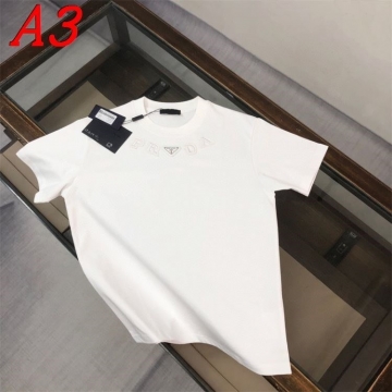  PRADAプラダ 2025新作   ラウンドネック 半袖Tシャツ   スマート