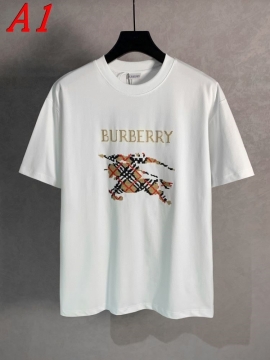  BURBERRYバーバリー 2025新作   ラウンドネック 半袖Tシャツ   クール&カジュアル