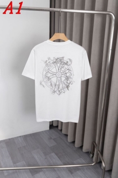 2025新作 CHROME HEARTSクロムハーツ ラウンドネック 半袖Tシャツ   エココンシャス