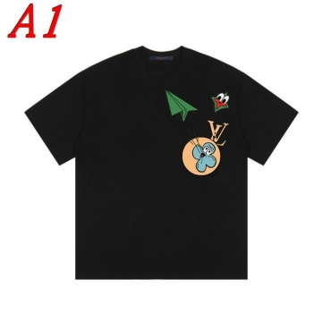 2025新作 LOUIS VUITTONルイヴィトン ラウンドネック 半袖Tシャツ   フェミニン