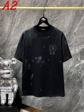 2025新作 CHROME HEARTSクロムハーツ クルーネック 半袖Tシャツ エキサイティング
