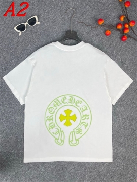  CHROME HEARTSクロムハーツ 2025新作 クルーネック 半袖Tシャツ ルーズフィット