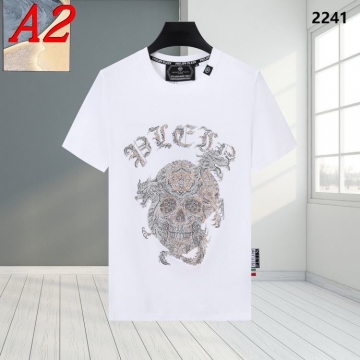 2025新作 PHILIPP PLEINフィリッププレイン ラウンドネック 半袖Tシャツ   パワフル