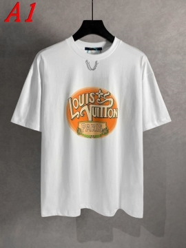  LOUIS VUITTONルイヴィトン 2025新作 クルーネック 半袖Tシャツ トレンド感