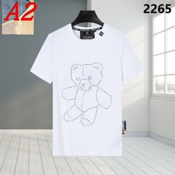 2025新作 PHILIPP PLEINフィリッププレイン ラウンドネック 半袖Tシャツ   シンプル