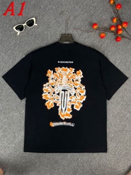  CHROME HEARTSクロムハーツ 2025新作   ラウンドネック 半袖Tシャツ   エモ