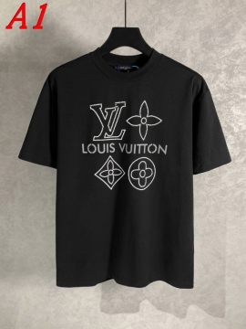  LOUIS VUITTONルイヴィトン 2025新作   ラウンドネック 半袖Tシャツ   エネルギッシュ