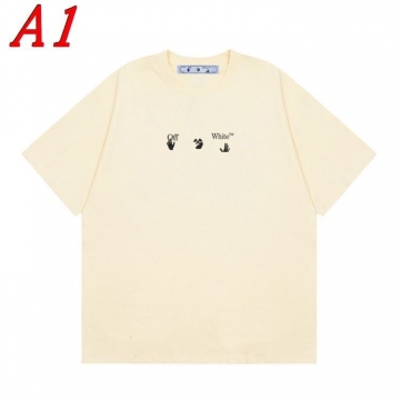  OFF-WHITEオフホワイト 2025新作 クルーネック 半袖Tシャツ ロゴプリント