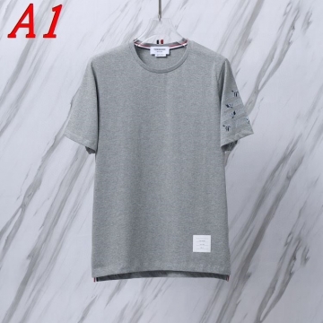 2025新作 THOM BROWNEトムブラウン ラウンドネック 半袖Tシャツ   ミステリアス