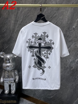 CHROME HEARTSクロムハーツ 2025新作   ラウンドネック 半袖Tシャツ   ストリート系