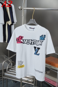  LOUIS VUITTONルイヴィトン 2025新作   ラウンドネック 半袖Tシャツ   スポーティ