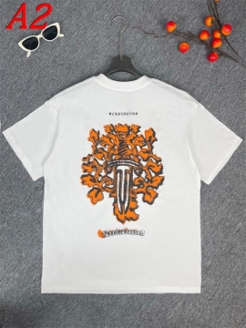  CHROME HEARTSクロムハーツ 2025新作   ラウンドネック 半袖Tシャツ   エモ