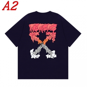  OFF-WHITEオフホワイト 2025新作   ラウンドネック 半袖Tシャツ   プレミアム