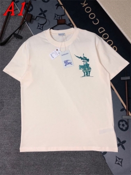 2025新作 BURBERRYバーバリー ラウンドネック 半袖Tシャツ   ネーム入り