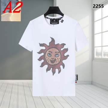 2025新作 PHILIPP PLEINフィリッププレイン クルーネック 半袖Tシャツ オフィスカジュアル