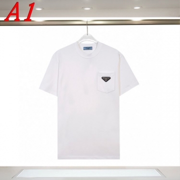 PRADAプラダ 2025新作 クルーネック 半袖Tシャツ グラフィック
