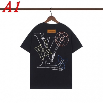 2025新作 LOUIS VUITTONルイヴィトン ラウンドネック 半袖Tシャツ   ネーム入り