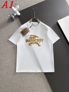  BURBERRYバーバリー 2025新作   ラウンドネック 半袖Tシャツ   トレンド感