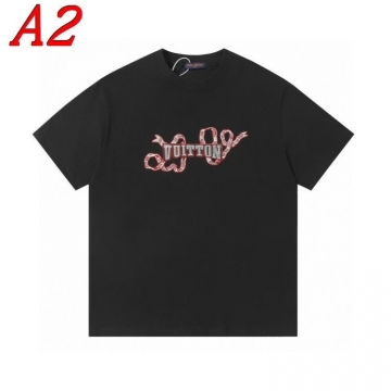 2025新作 LOUIS VUITTONルイヴィトン ラウンドネック 半袖Tシャツ   フューチャリスティック