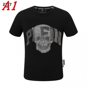 2025新作 PHILIPP PLEINフィリッププレイン ラウンドネック 半袖Tシャツ   アーバン