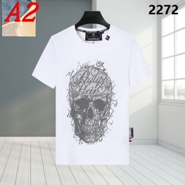 2025新作 PHILIPP PLEINフィリッププレイン ラウンドネック 半袖Tシャツ   フレッシュ