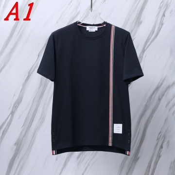 2025新作 THOM BROWNEトムブラウン クルーネック 半袖Tシャツ ナチュラル