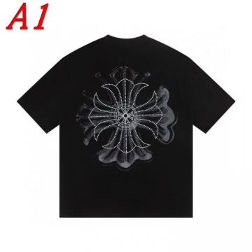 2025新作 CHROME HEARTSクロムハーツ クルーネック 半袖Tシャツ スローライフ