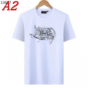 2025新作 ARMANIアルマーニ ラウンドネック 半袖Tシャツ   ミニマル
