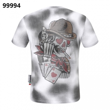  PHILIPP PLEINフィリッププレイン 2025新作 クルーネック 半袖Tシャツ ロゴプリント